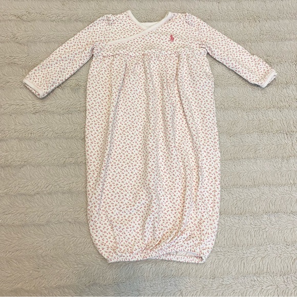 Ralph Lauren Pajamas Ralph Lauren White Pink Floral Sleep Sack Gown 3m Poshmark
